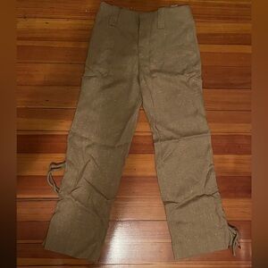 Vintage Handmade High Waist 70’s Tan Pants | 0P